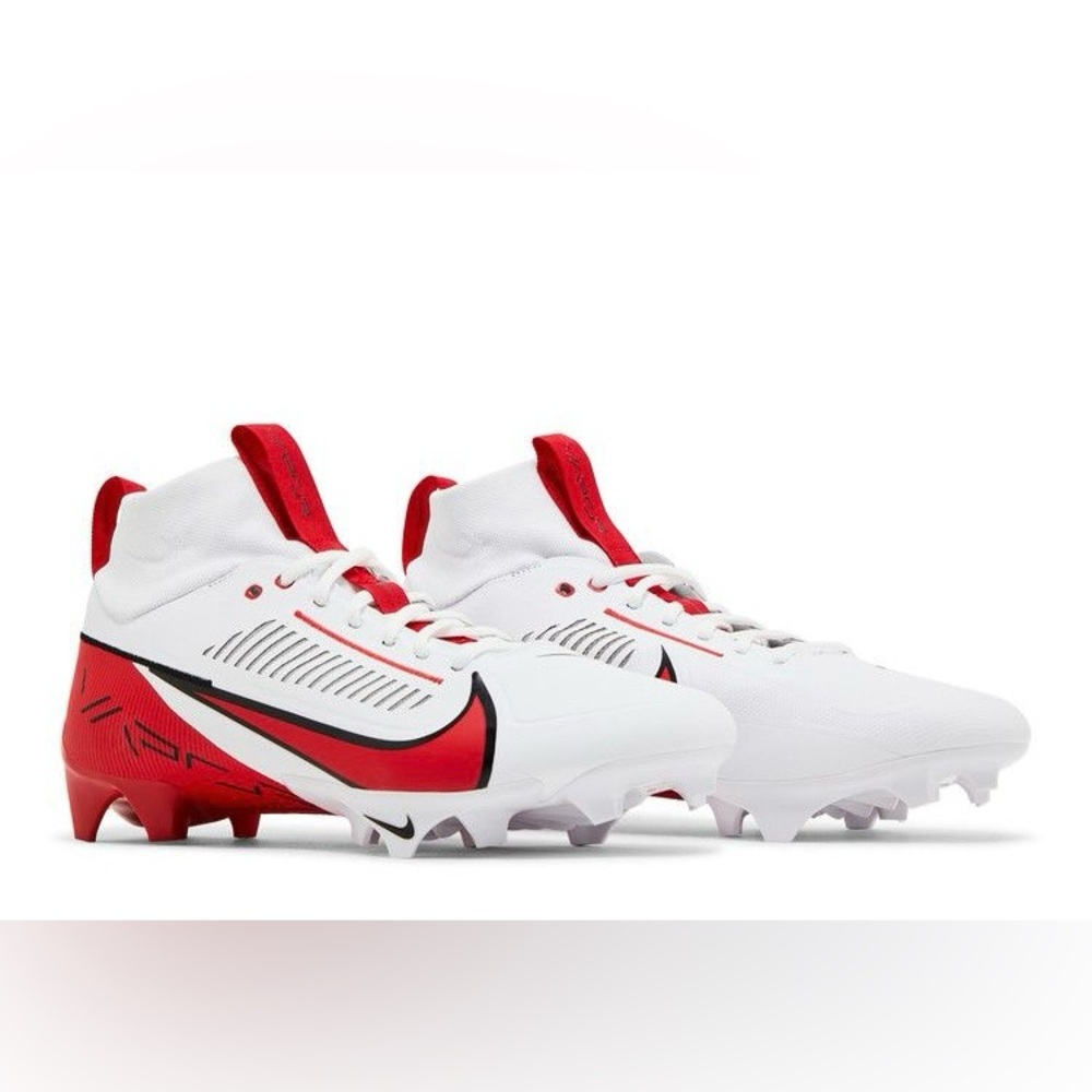 Nike Vapor Edge Pro 360 2 TB White Red Football Cleats Men Size 11 FQ4044-105